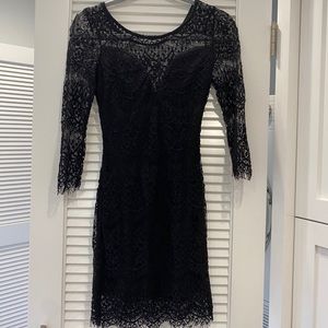 Black lace dress